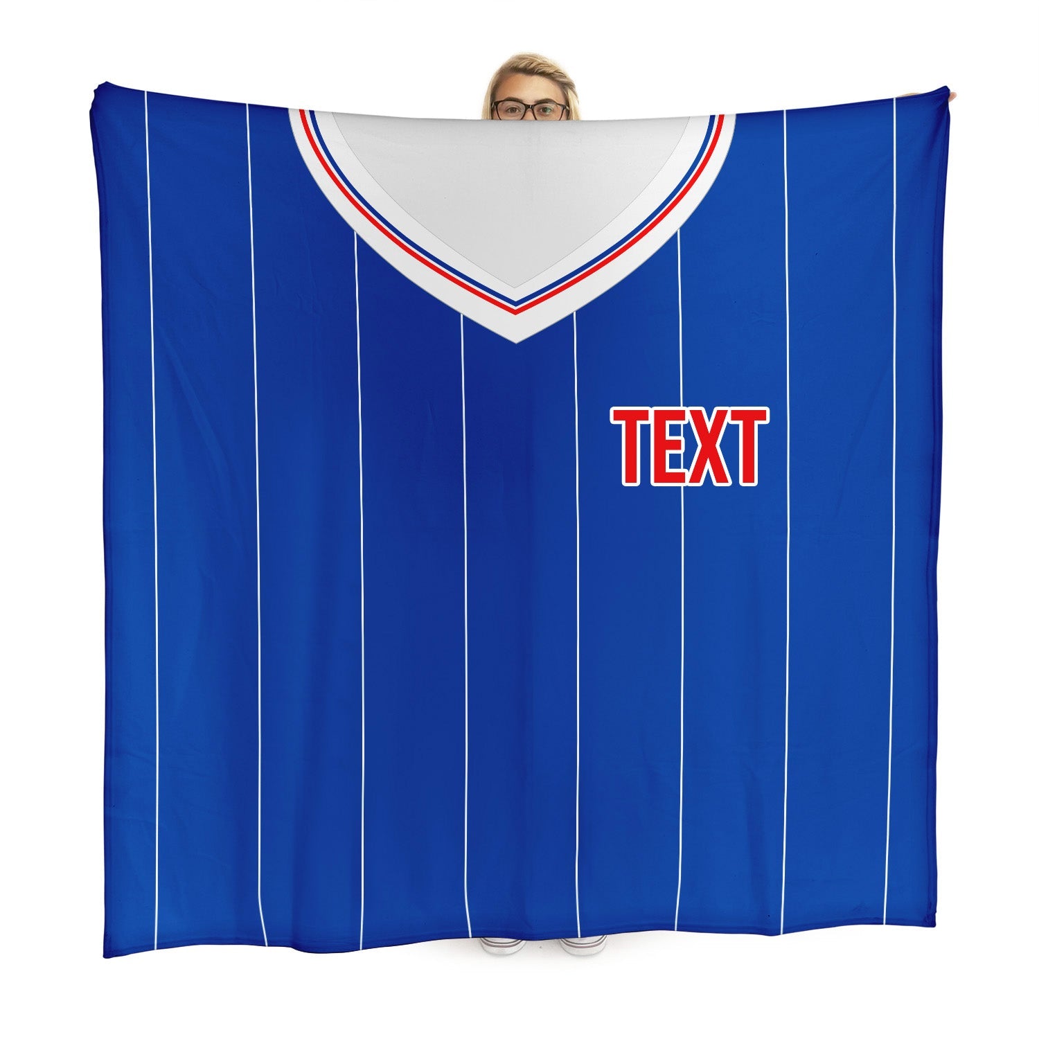 Rangers - 1984 Home Shirt - Personalised Retro Fleece Blanket