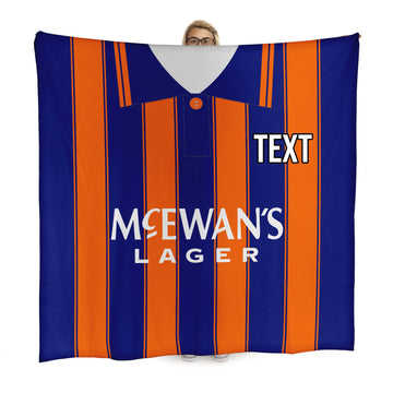 Glasgow Bears - 1993 Away Shirt - Personalised Retro Fleece Blanket