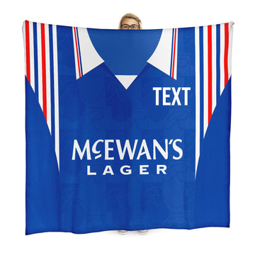 Glasgow Bears - 1996 Home Shirt - Personalised Retro Fleece Blanket