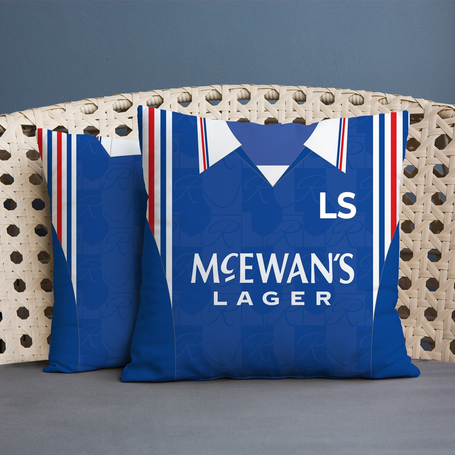 Rangers - 1996 Home Shirt - 45cm or 61cm Retro Cushion