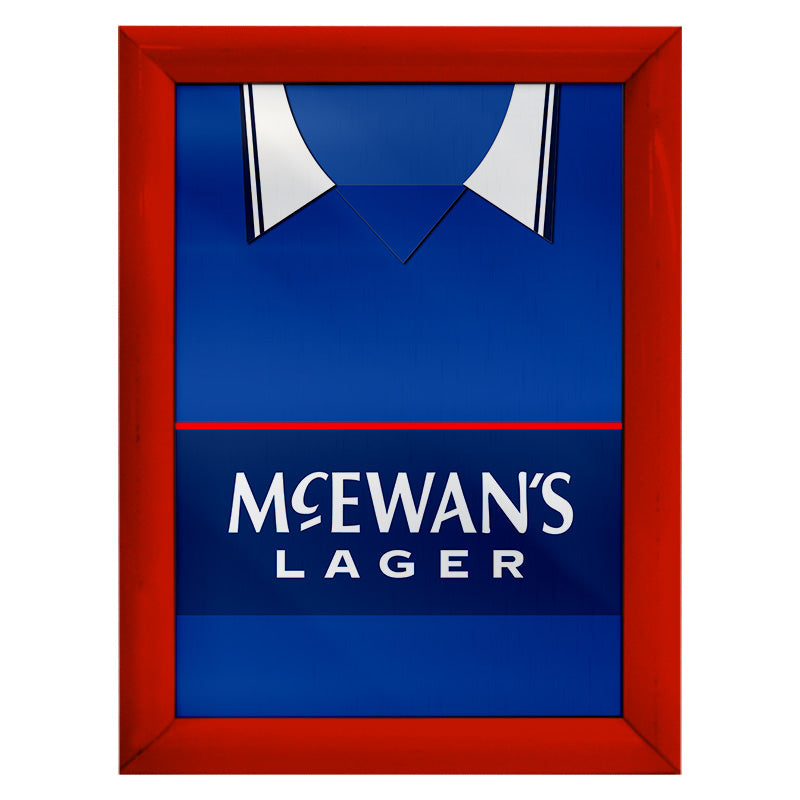 Personalised Ranger - 1998 Home Shirt - A4 Metal Sign Plaque