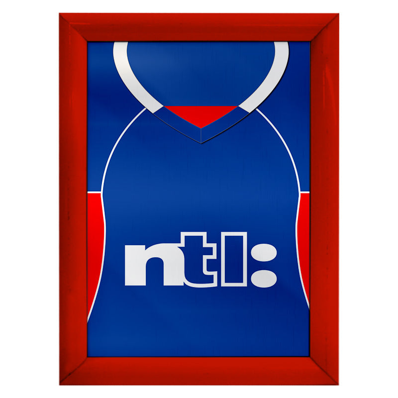 Personalised Ranger - 2001 Home Shirt - A4 Metal Sign Plaque