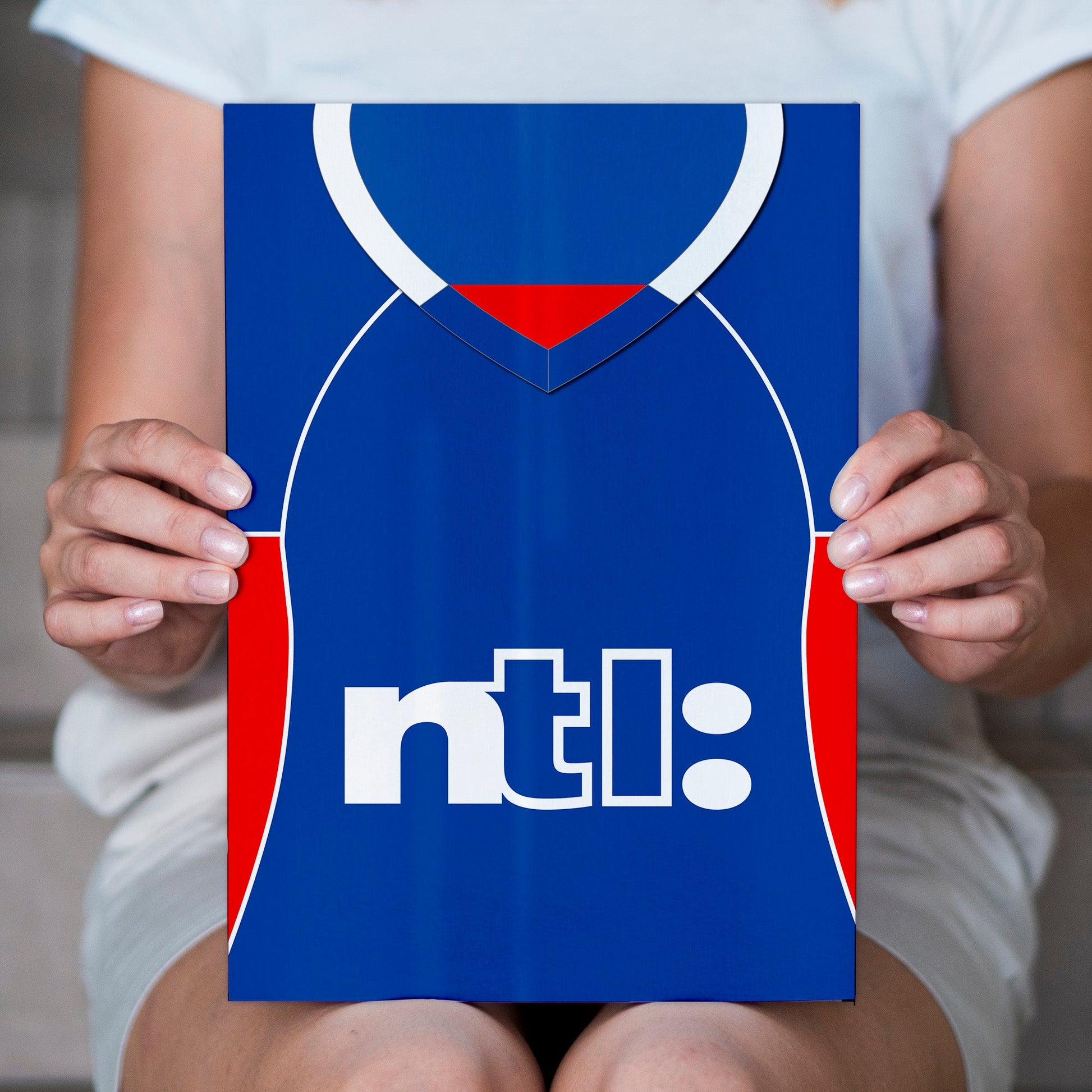 Personalised Ranger - 2001 Home Shirt - A4 Metal Sign Plaque