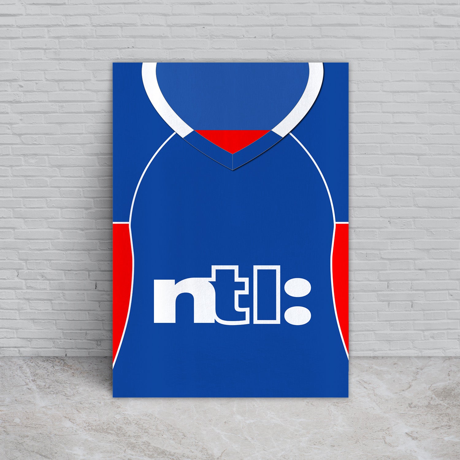 Personalised Ranger - 2001 Home Shirt - A4 Metal Sign Plaque