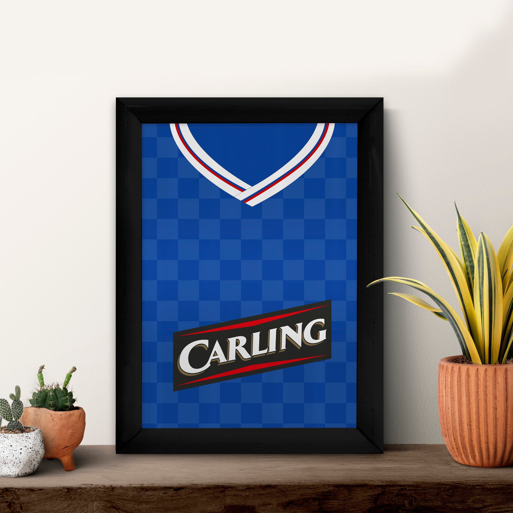 Personalised Ranger - 2009 Home Shirt - A4 Metal Sign Plaque