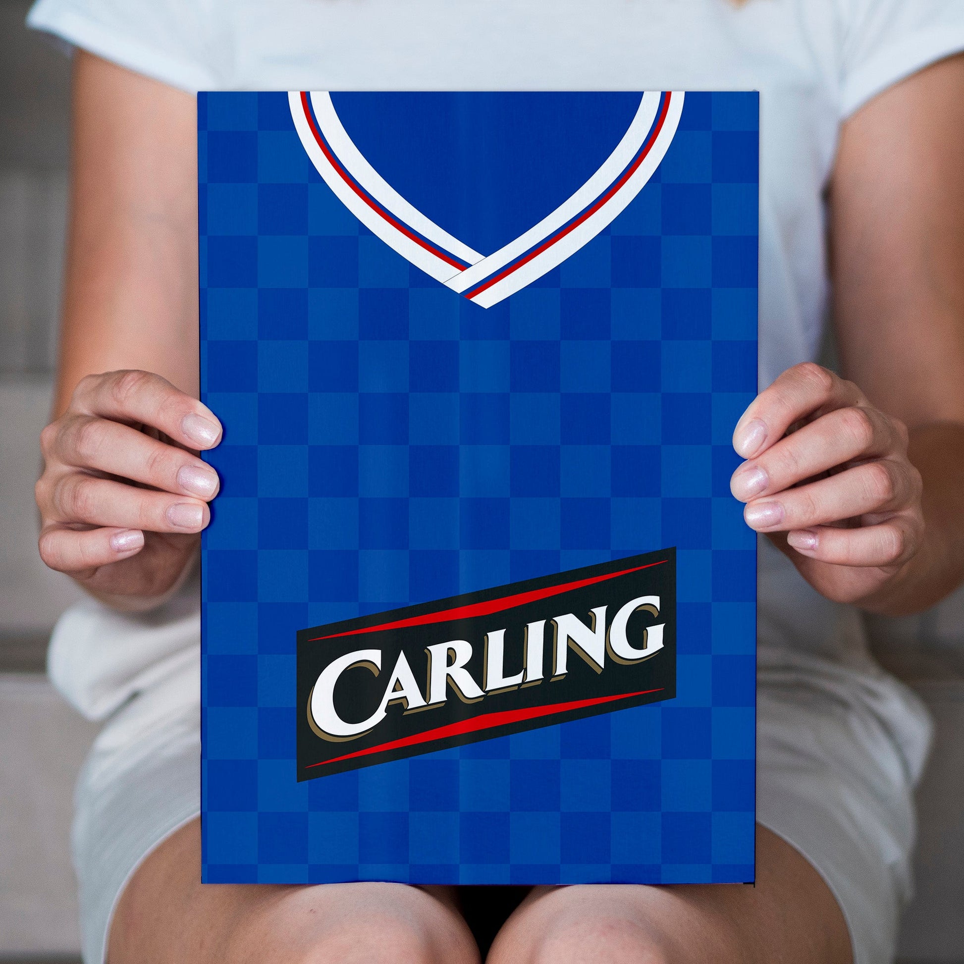 Personalised Ranger - 2009 Home Shirt - A4 Metal Sign Plaque