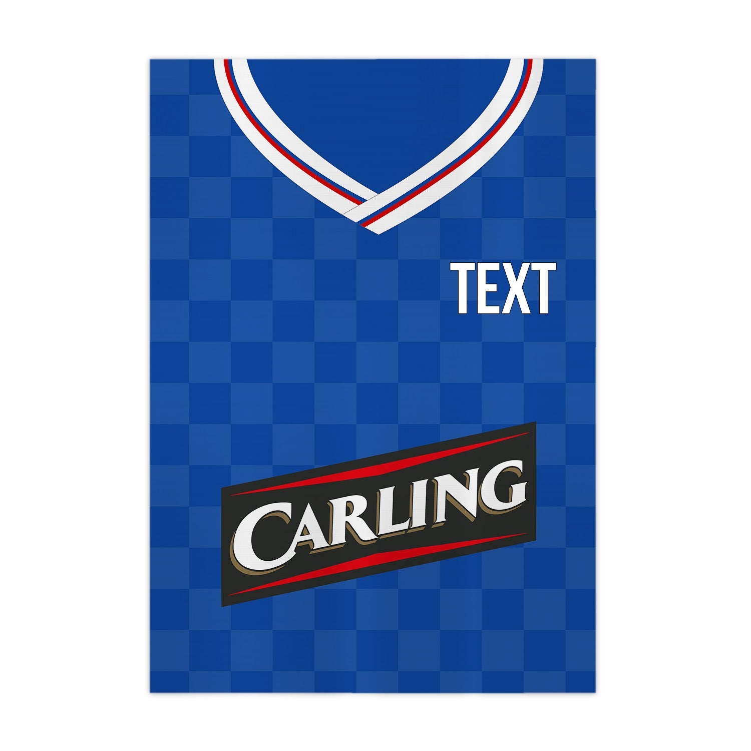 Personalised Ranger - 2009 Home Shirt - A4 Metal Sign Plaque