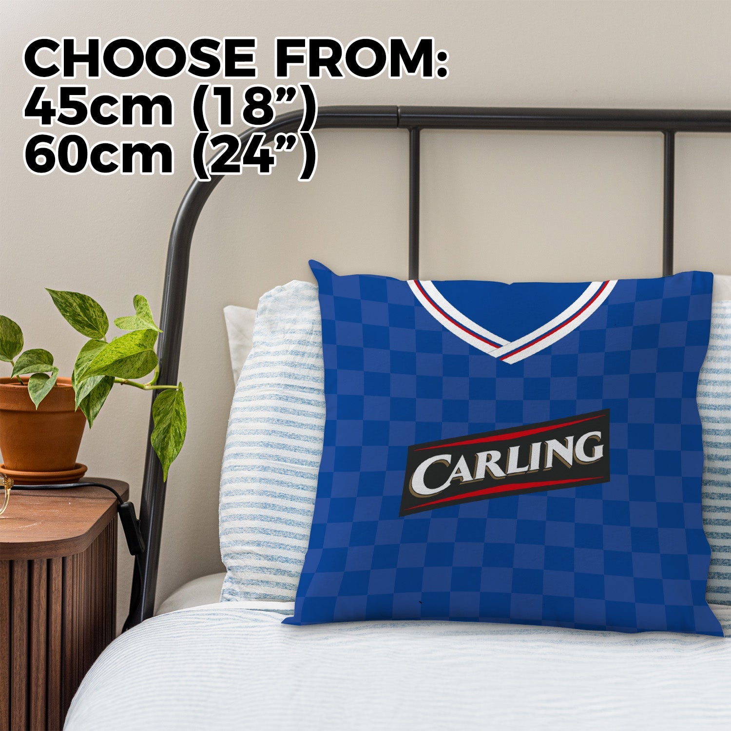 Rangers - 2009 Home Shirt - 45cm or 61cm Retro Cushion