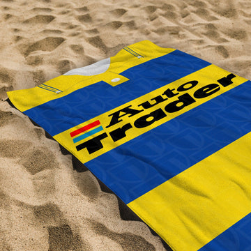 Reading - 1992 Away Shirt - Personalised Retro Lightweight, Microfibre Beach Towel - 150cm x 75cm