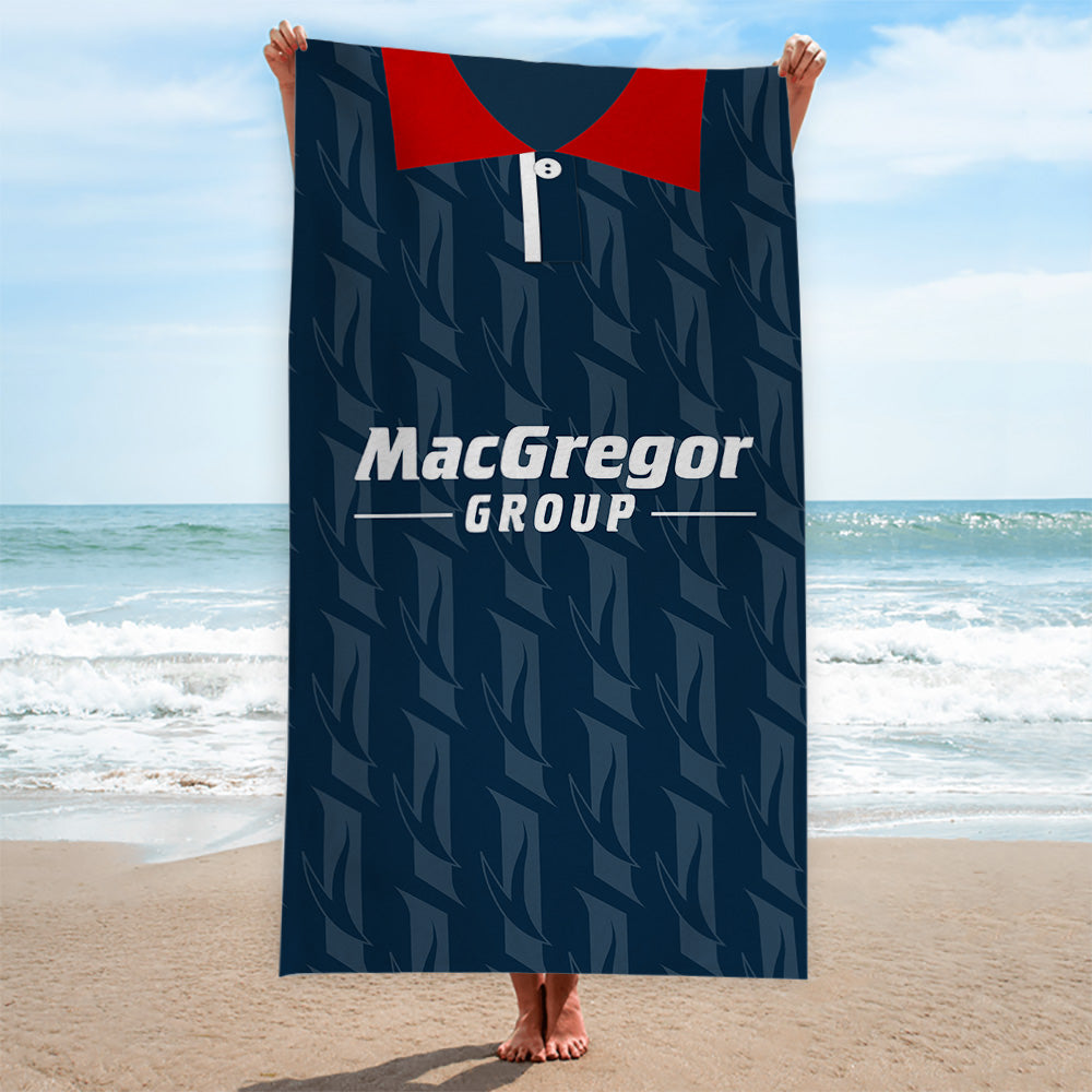 Ross County 1995 Home Shirt - Personalised Lightweight, Microfibre Retro Beach Towel