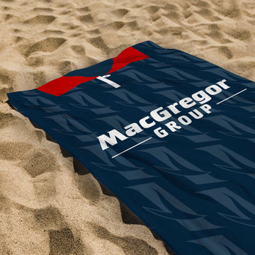 Ross County Retro 1995 Home Shirt - Personalised Lightweight, Microfibre Retro Beach Towel - 150cm x 75cm