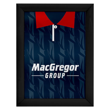 Ross County Retro 1995 Home Shirt - A4 Personalised Metal Sign Plaque - Frame Options Available