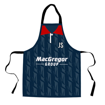 Ross County Retro 1995 Home Shirt Apron - Personalised Retro Football Novelty Water-Resistant, Lazer Cut (no fraying) Light Weight Adults Apron