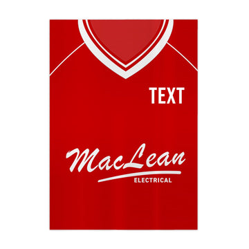 Ross County Retro 2000 Away Shirt - A4 Personalised Metal Sign Plaque - Frame Options Available
