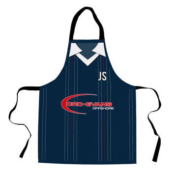 Ross County 2015 Home Shirt Apron - Personalised Retro Football Novelty Water-Resistant, Lazer Cut (no fraying) Light Weight Adults Apron