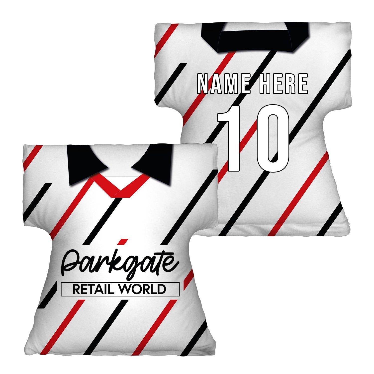 Rotherham - 1994 Away Shirt - Personalised Retro Shirt Cushion