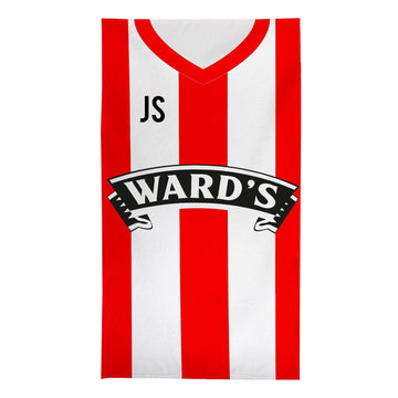 Sheffield - 1996 Home Shirt - Personalised Retro Lightweight, Microfibre Beach Towel - 150cm x 75cm