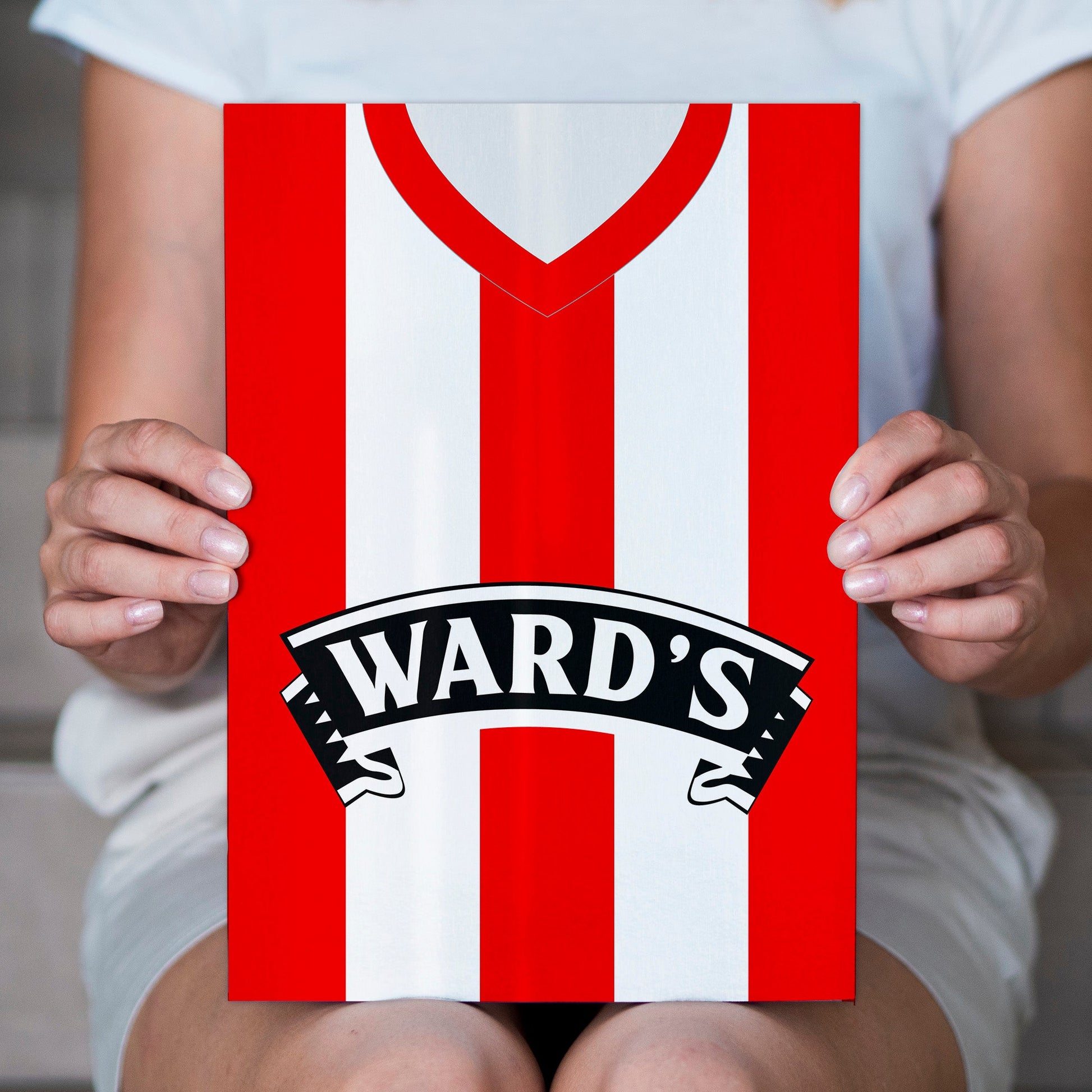 Personalised Sheffield - 1996 Home Shirt - A4 Metal Sign Plaque