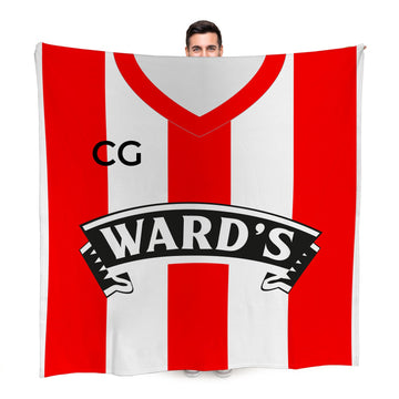 Sheffield - 1996 Home Shirt - Personalised Retro Fleece Blanket