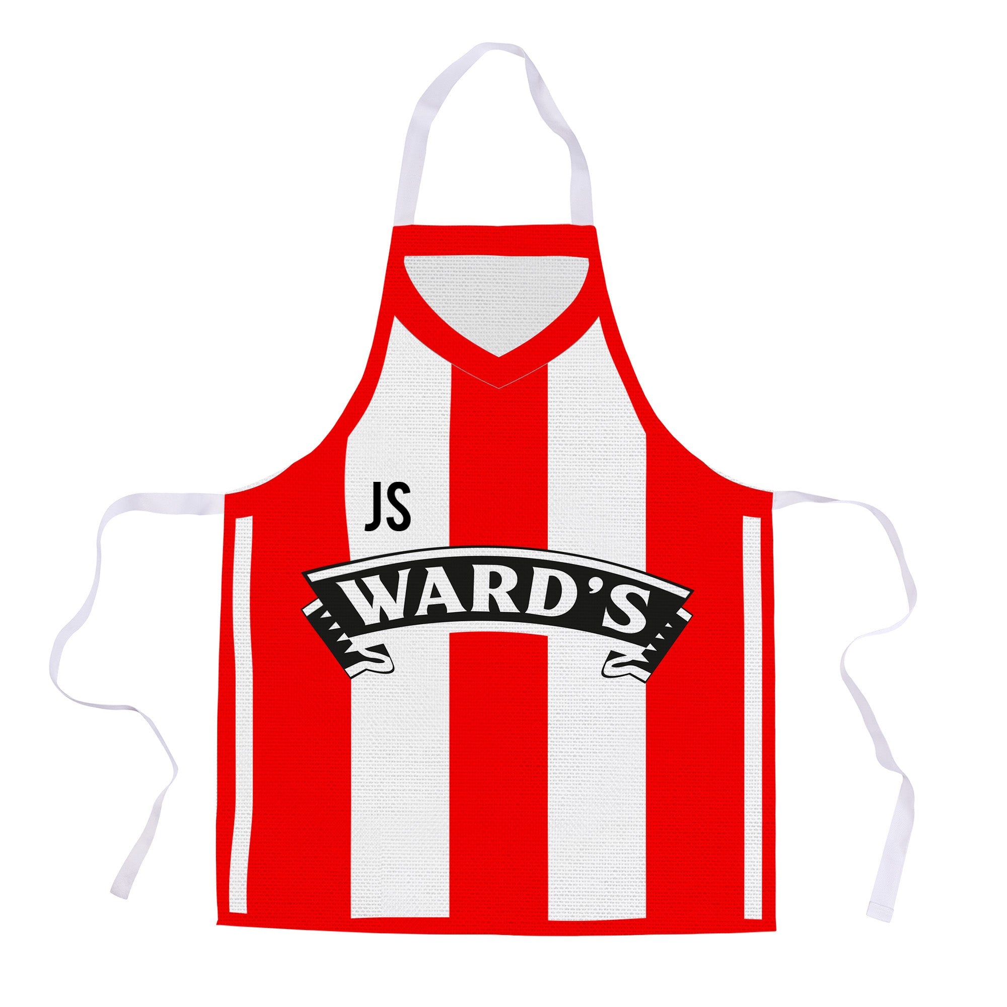 Sheffield - 1996 Home Shirt - Personalised Retro Football Novelty Water-Resistant, Lazer Cut (no fraying) Light Weight Adults Apron