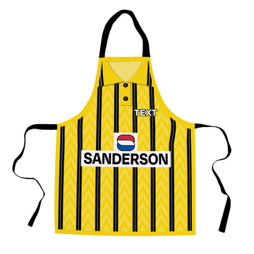 Wednesday 1992 Away Shirt - Personalised Retro Football Novelty Water-Resistant, Lazer Cut (no fraying) Light Weight Adults Apron