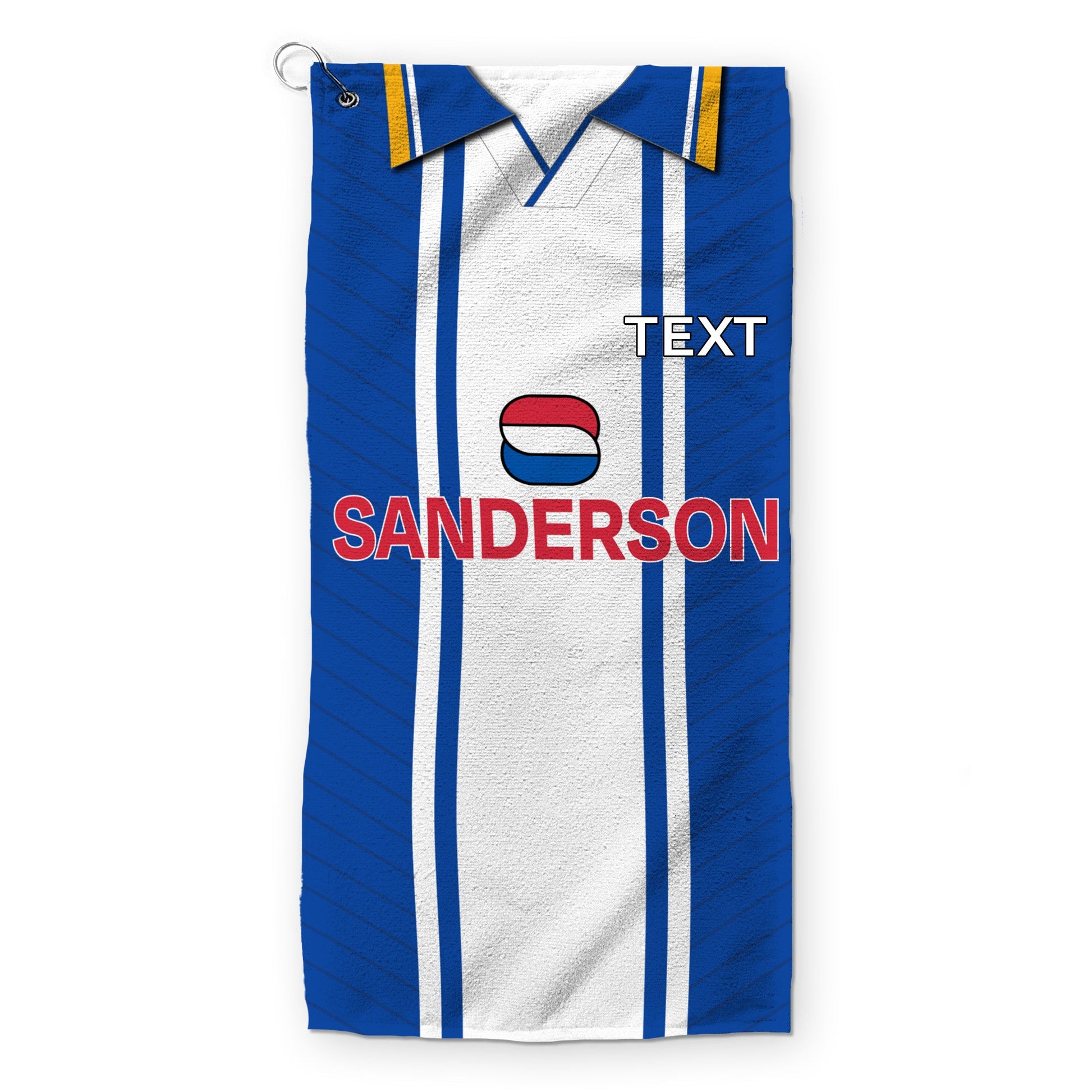 Sheffield Wednesday 1995 Home Shirt - Retro Lightweight, Microfibre Golf Towel