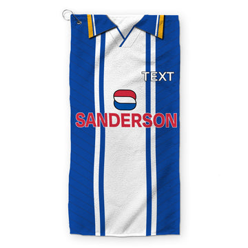 Sheffield Wednesday 1995 Home Shirt - Retro Lightweight, Microfibre Golf Towel