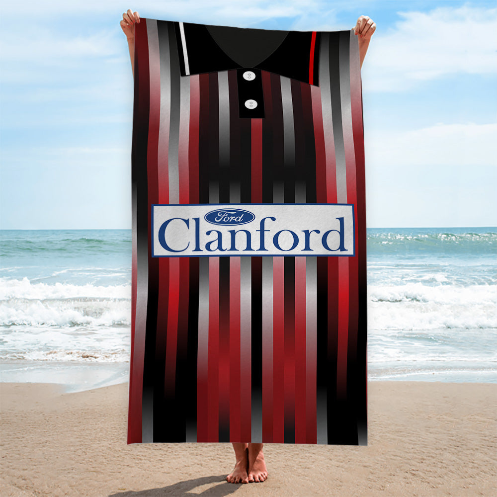 St Mirren 1994 Away Shirt - Personalised Lightweight, Microfibre Retro Beach Towel