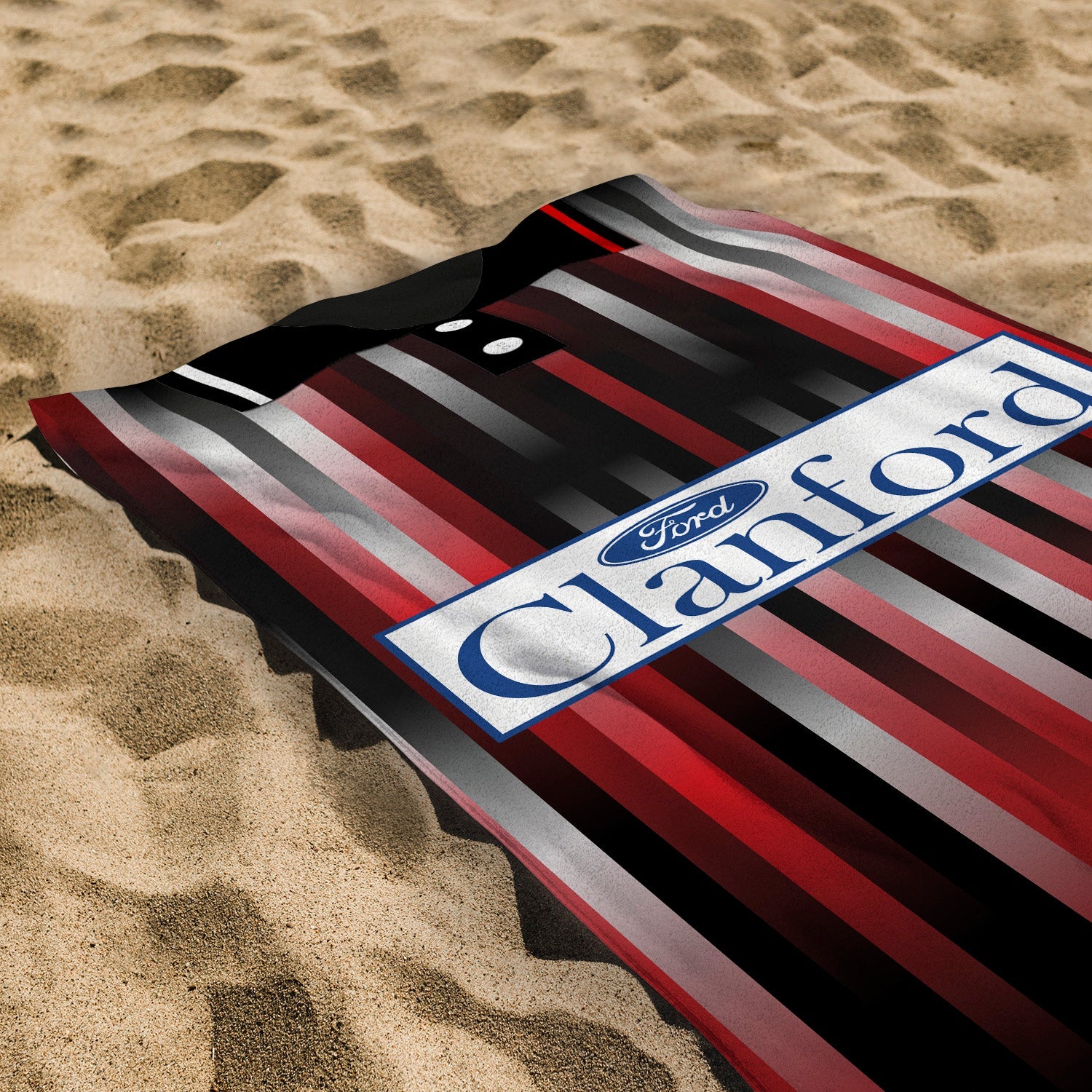 St Mirren 1994 Away Shirt - Personalised Lightweight, Microfibre Retro Beach Towel