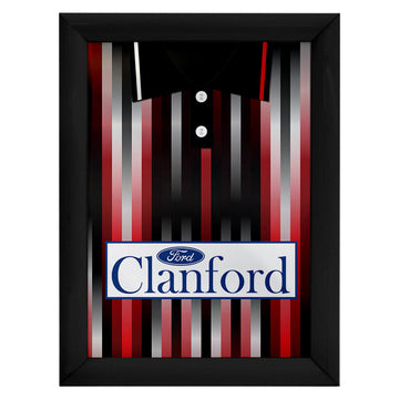 St Mirren Retro 1994 Away Shirt - A4 Personalised Metal Sign Plaque - Frame Options Available