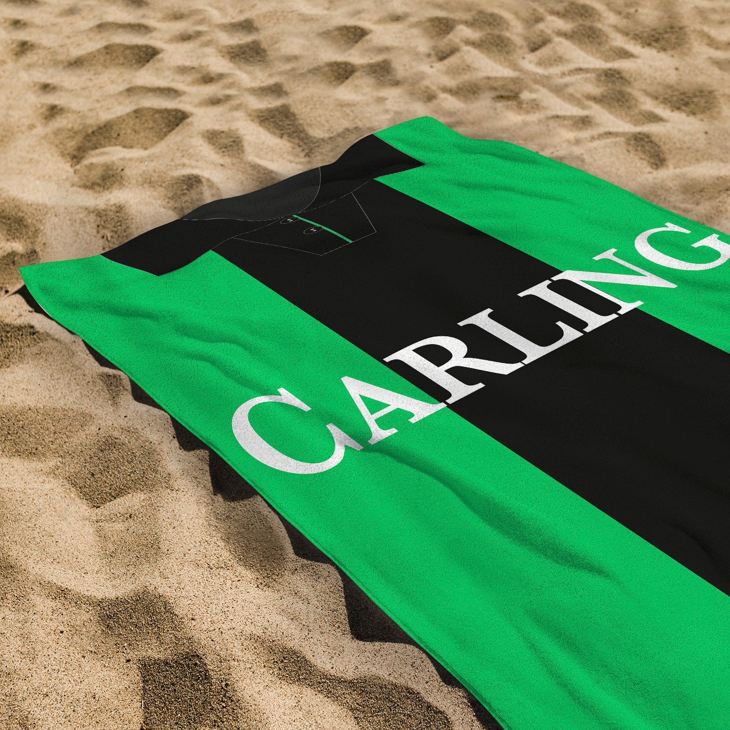 Stoke - 1994 Away Shirt - Personalised Retro Lightweight, Microfibre Beach Towel - 150cm x 75cm