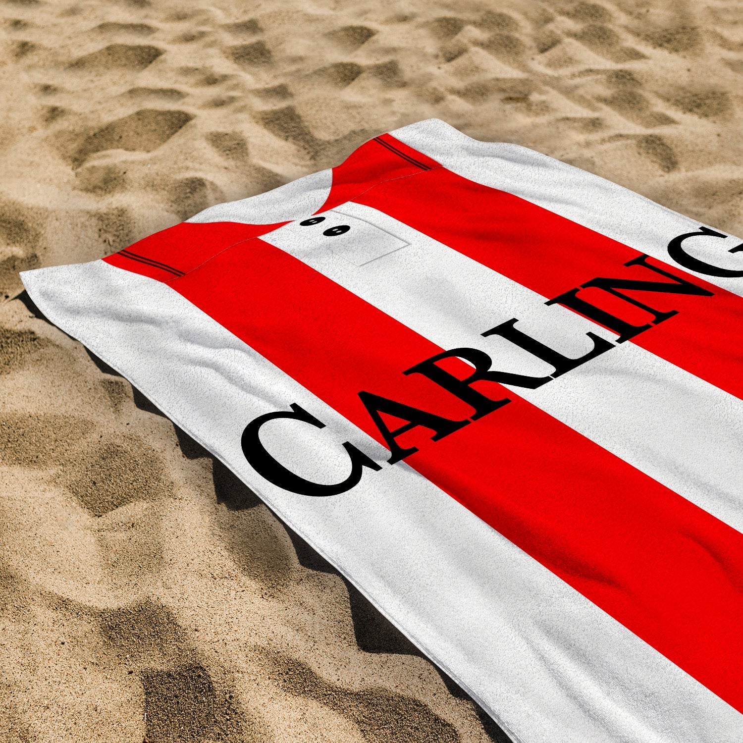 Stoke - 1994 Home Shirt - Personalised Retro Lightweight, Microfibre Beach Towel - 150cm x 75cm