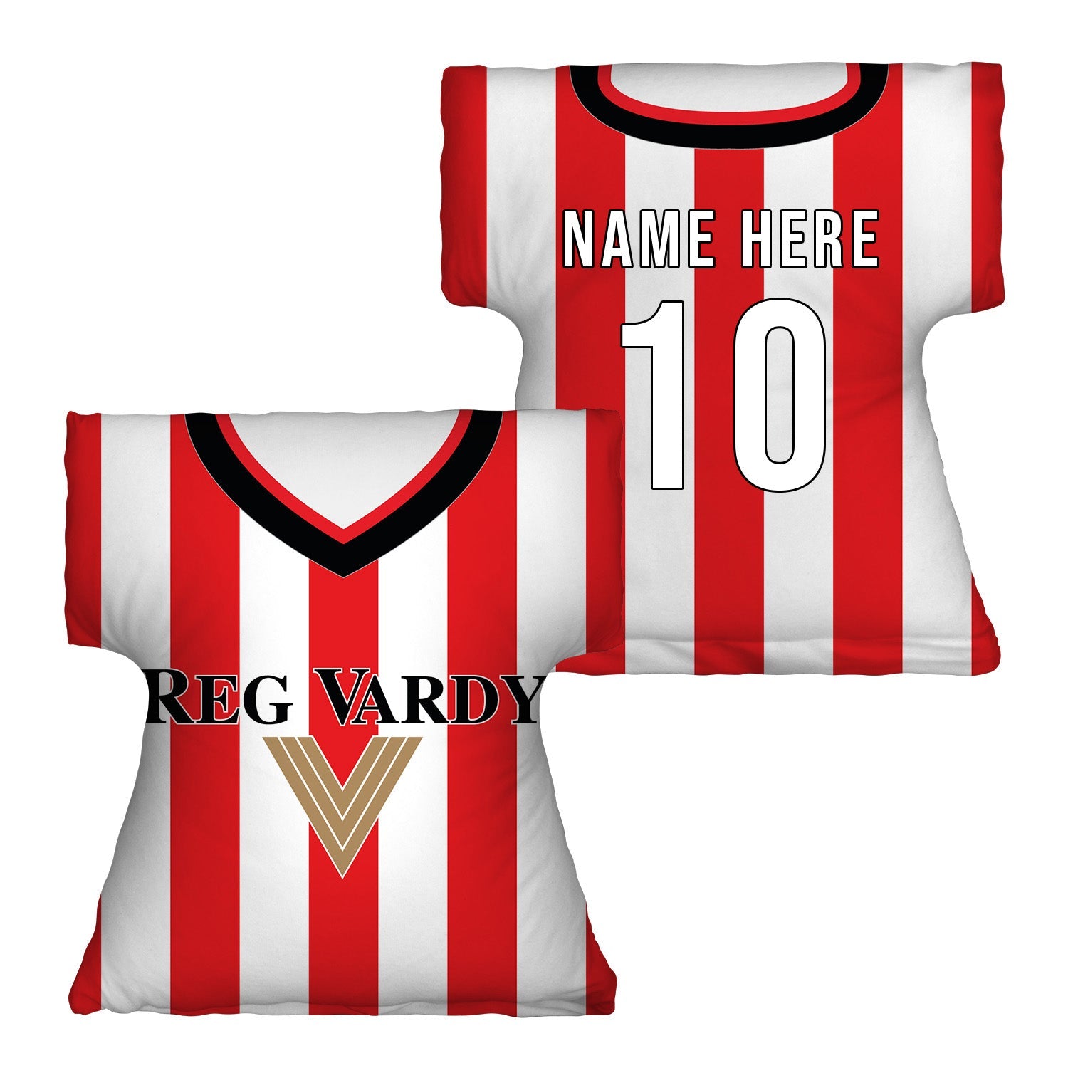 Sunderland - 2001 Home Shirt - Personalised Retro Shirt Cushion