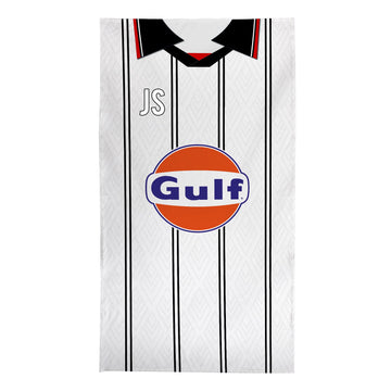 Swansea - 1995 Home Shirt - Personalised Retro Lightweight, Microfibre Beach Towel - 150cm x 75cm