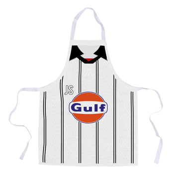 Swansea - 1995 Home Shirt - Personalised Retro Football Novelty Water-Resistant, Lazer Cut (no fraying) Light Weight Adults Apron