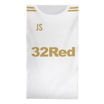 Swansea - 2012 Home Shirt - Personalised Retro Lightweight, Microfibre Beach Towel - 150cm x 75cm