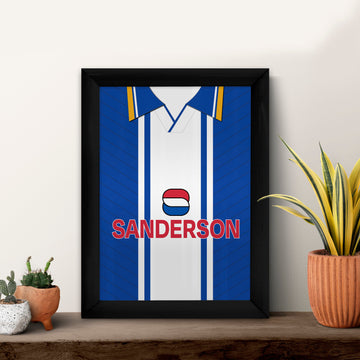 Wednesday 1995 Home Retro Shirt - A4 Personalised Metal Sign Plaque - Frame Options Available