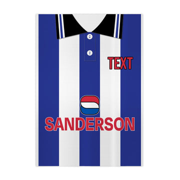 Wednesday 1997 Home Retro Shirt - A4 Personalised Metal Sign Plaque - Frame Options Available