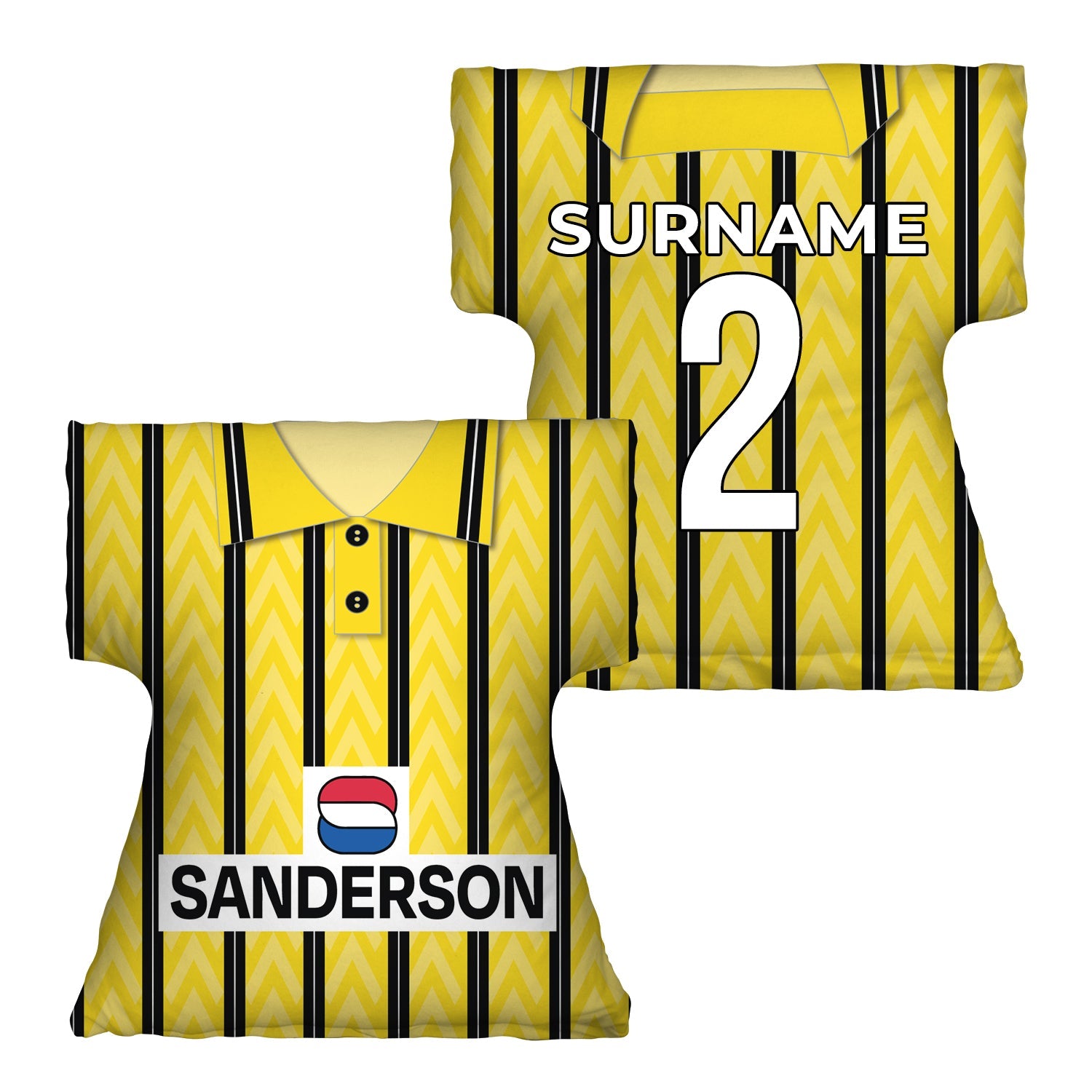 Wednesday 1992 Away Shirt - Personalised Retro Shirt Cushion