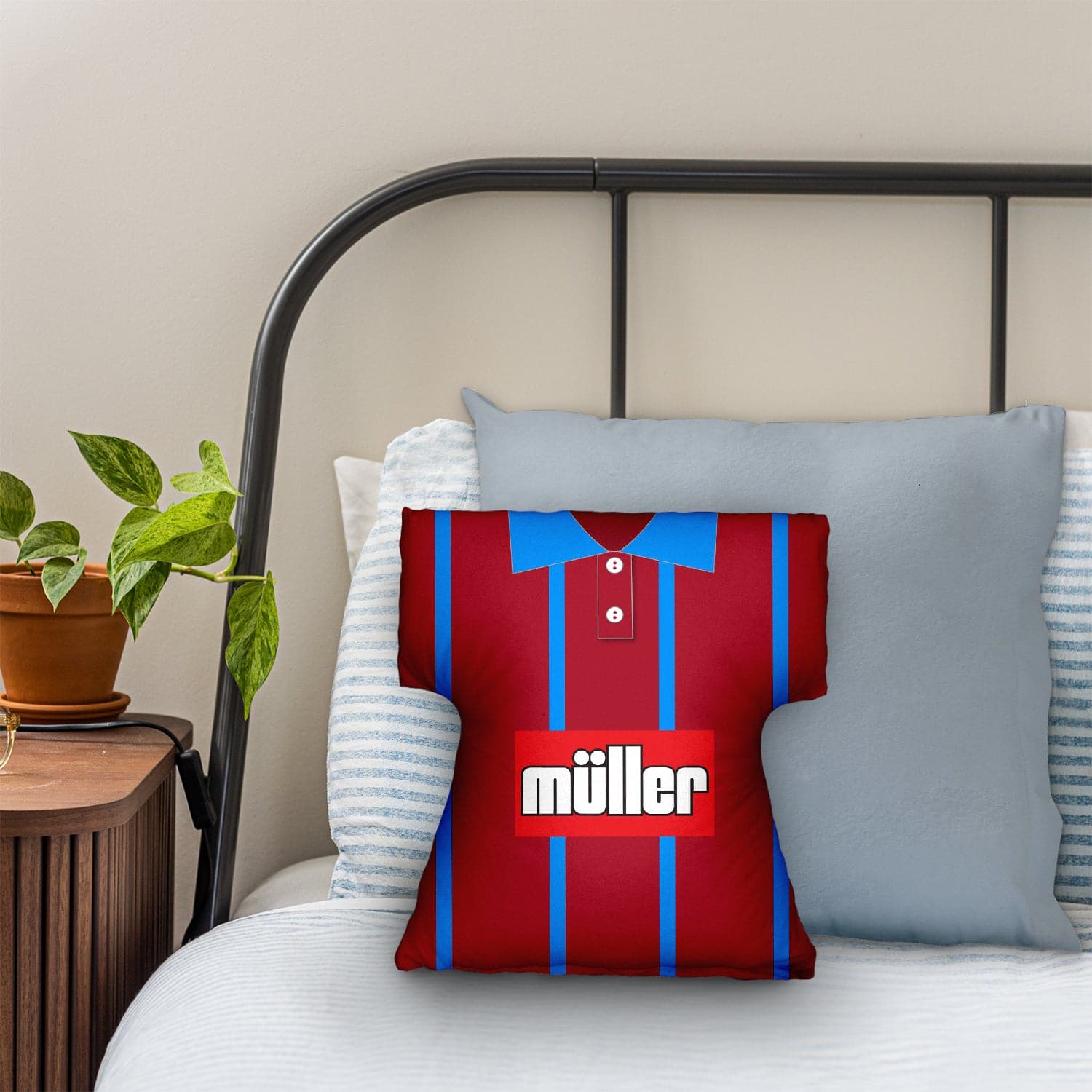 Aston Villa 1993 Home - Retro  Shirt Cushion