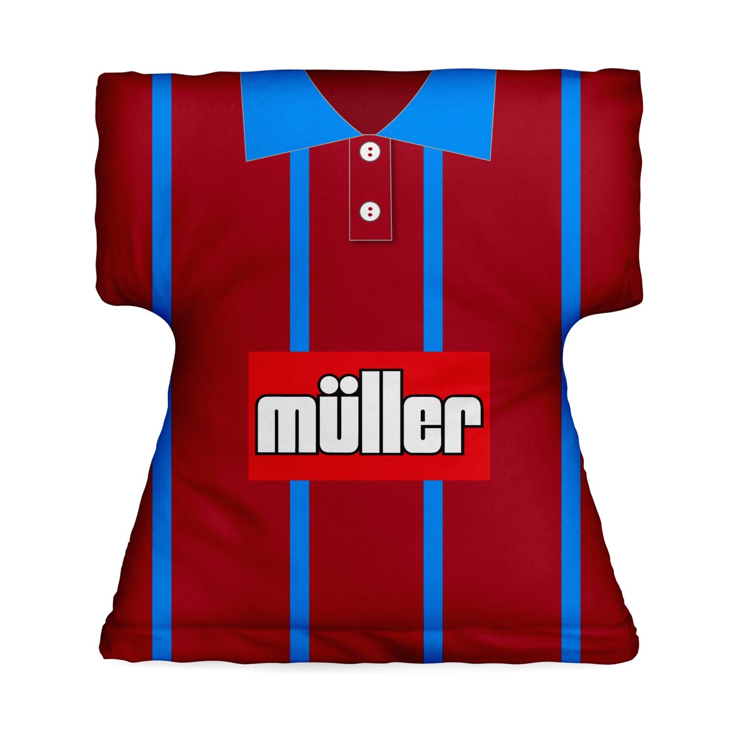 Aston Villa T-Shirt Shaped Retro Football Shirt Cushion