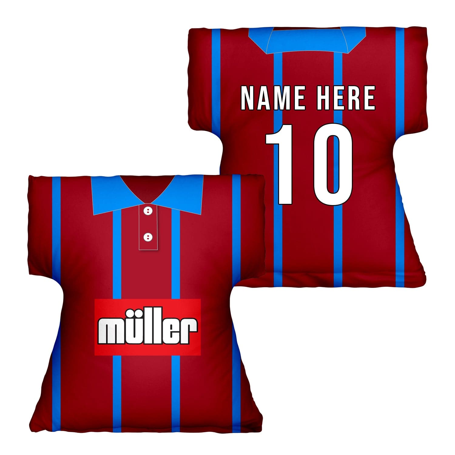 Aston Villa 1993 Home - Retro  Shirt Cushion