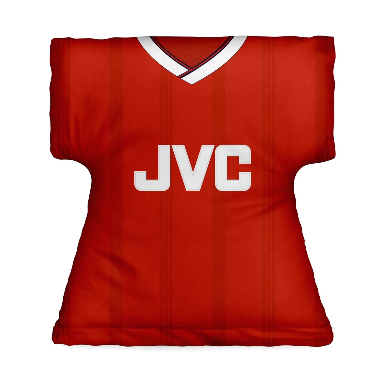 T-shirt Shaped Cushion - Retro Red JVC Arsenal Cushion Front