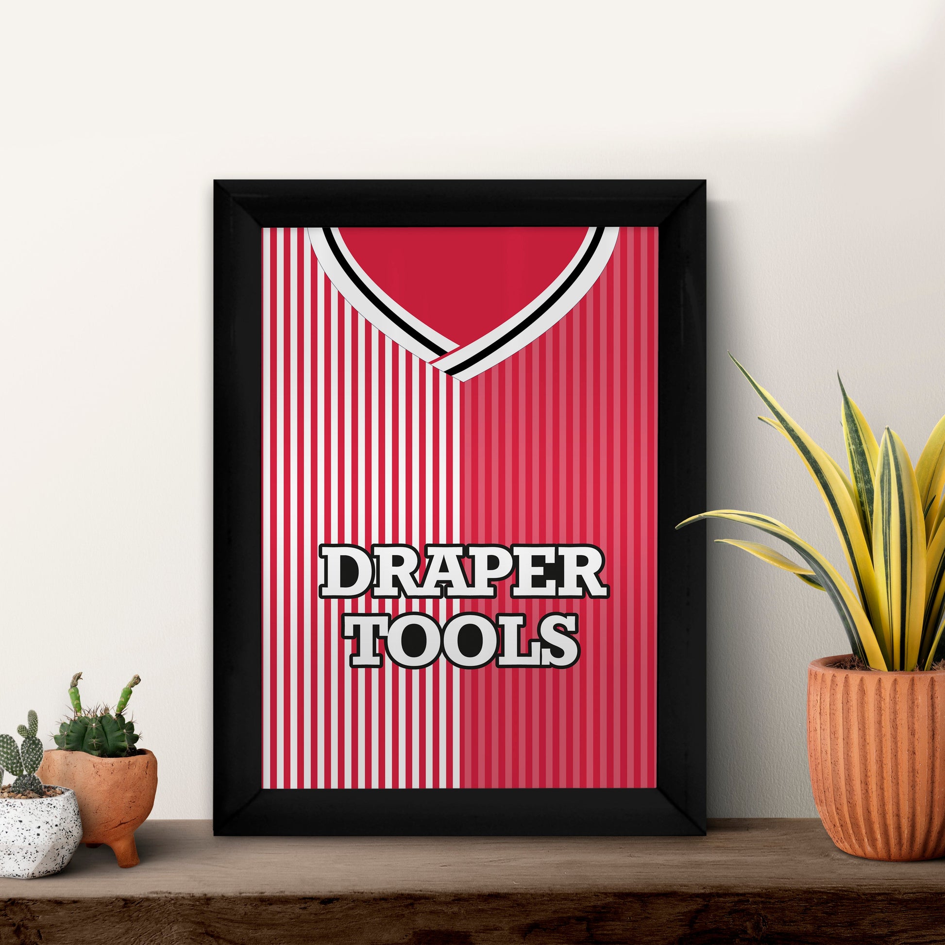 Personalised Southampton 1987 Home Shirt - A4 Metal Sign Plaque