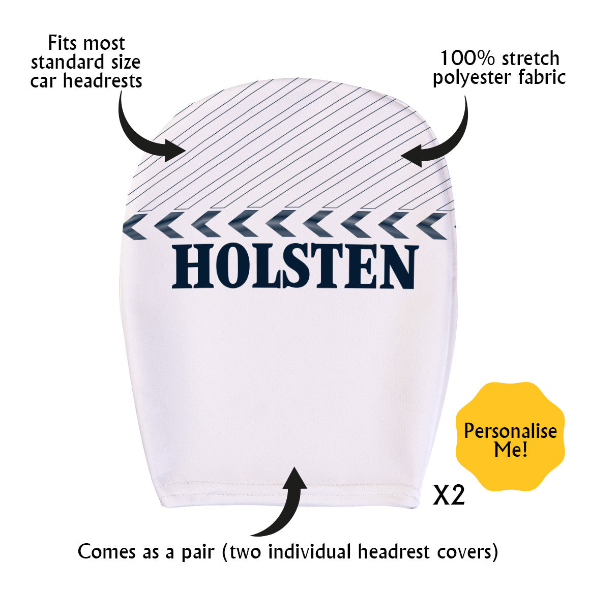 Custom Tottenham Headrest Covers