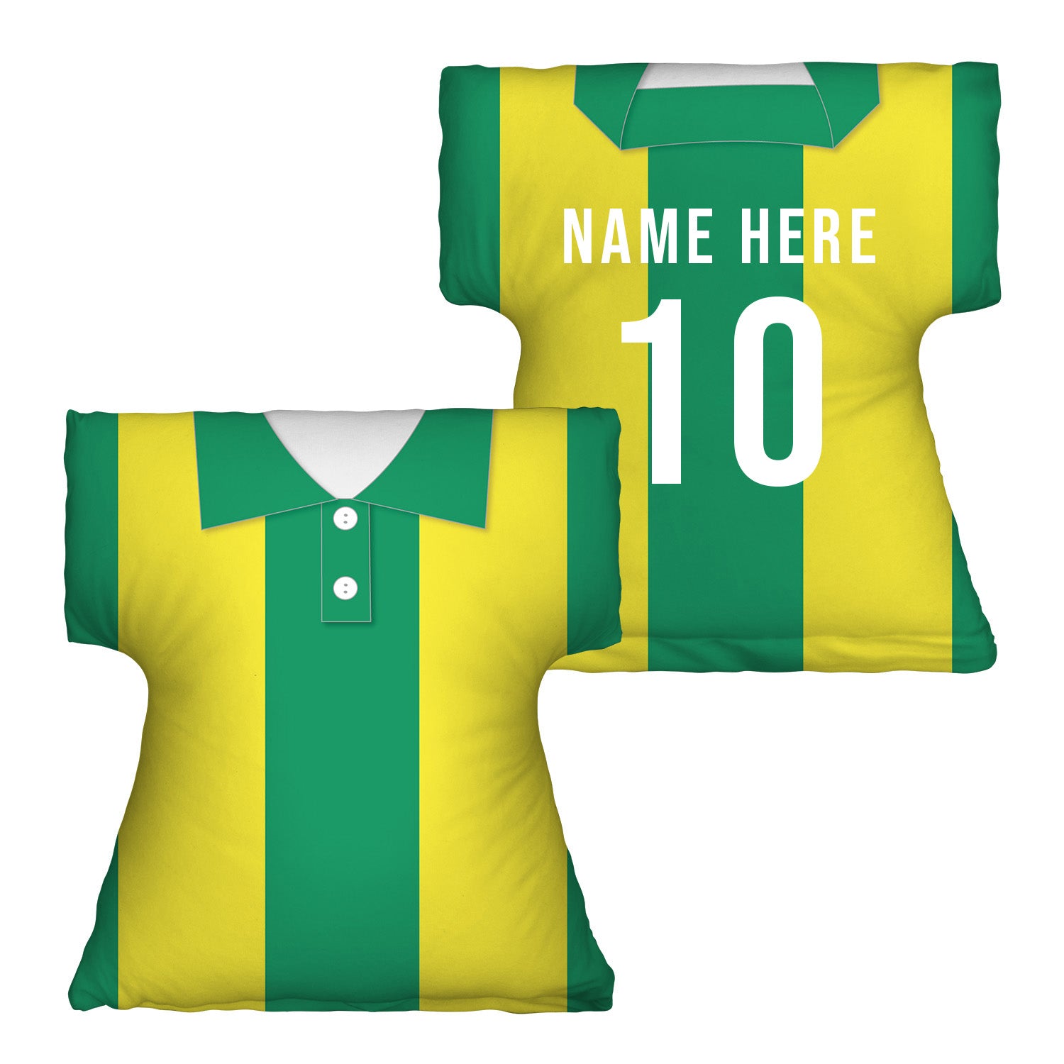 West Brom - 1978 Away Shirt - Personalised Retro Shirt Cushion