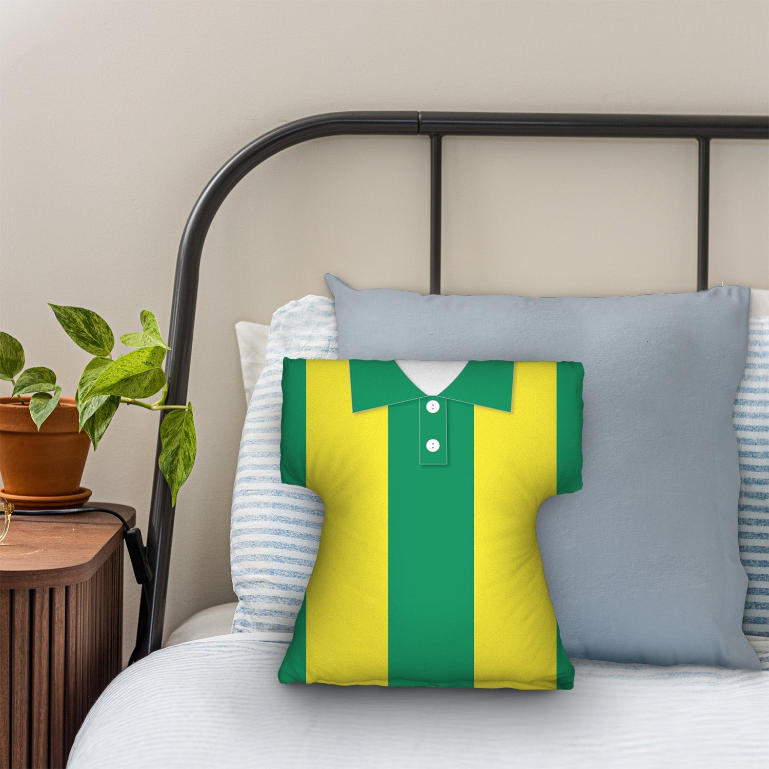 West Brom - 1978 Away Shirt - Personalised Retro Shirt Cushion