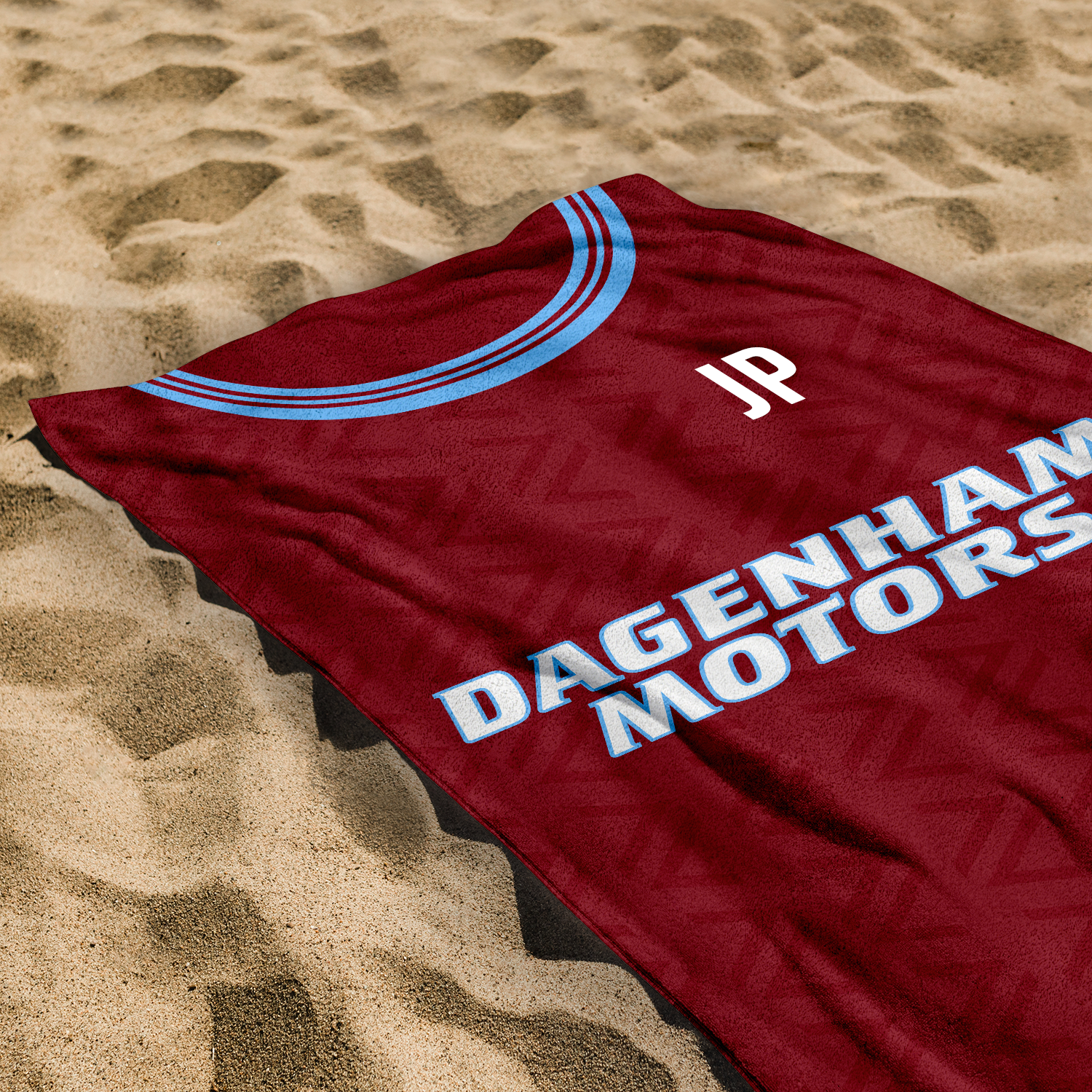 West Ham - 1994 Home Shirt - Personalised Vintage Beach Towel