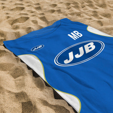 Wigan - 2006 Home Shirt - Personalised Retro Lightweight, Microfibre Beach Towel - 150cm x 75cm