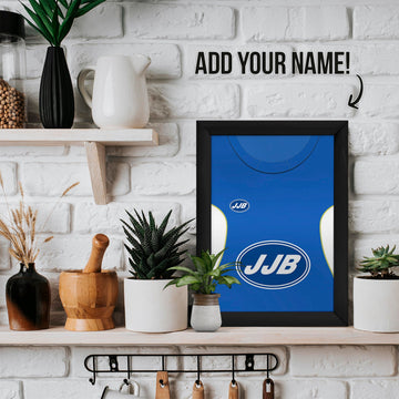 Personalised Wigan - 2006 Home Shirt - A4 Metal Sign Plaque - Frame Options Available